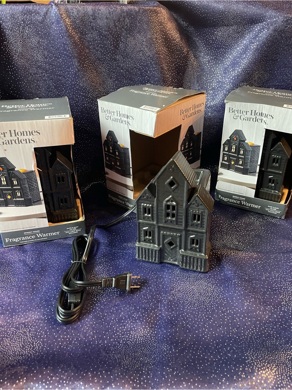 Better Homes And Gardens Black Haunted House Plug-In Fragrance Warmer